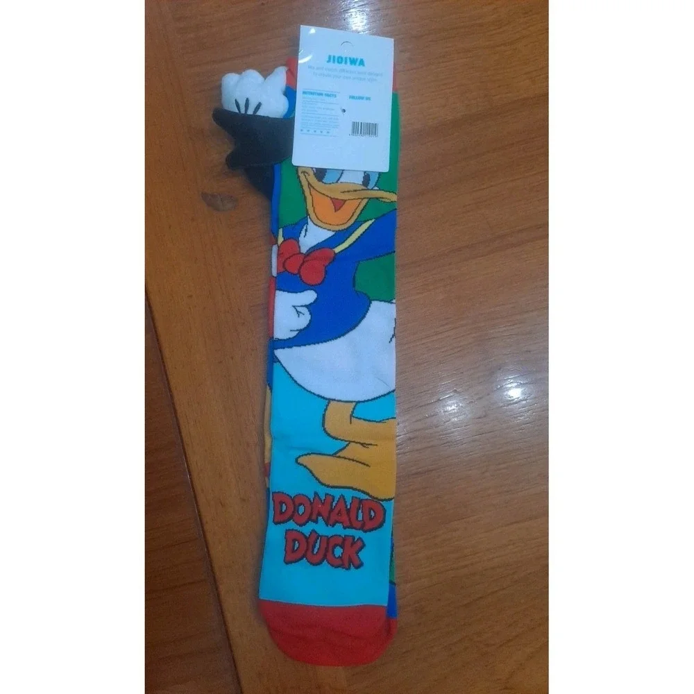 NWT Jioiwa Disney‎ Mickey Mouse Donald Duck Children's Knee High Socks
